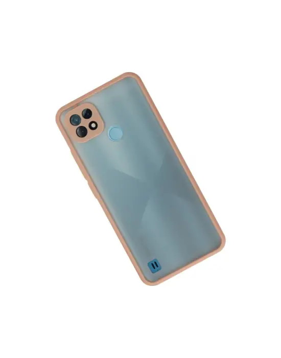 Realme C21 Kılıf Montreal Silikon Kapak - Pembe