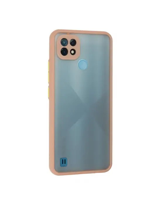Realme C21 Kılıf Montreal Silikon Kapak - Pembe