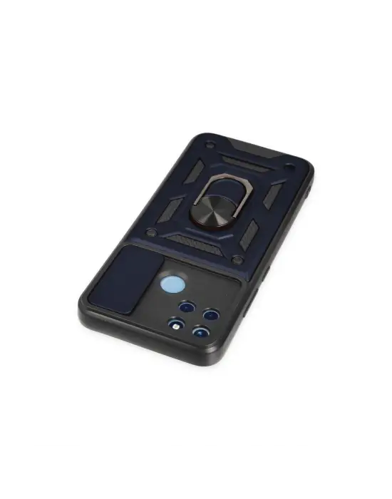 Realme C25y Kılıf Pars Lens Yüzüklü Silikon - Lacivert