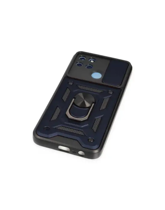 Realme C25y Kılıf Pars Lens Yüzüklü Silikon - Lacivert