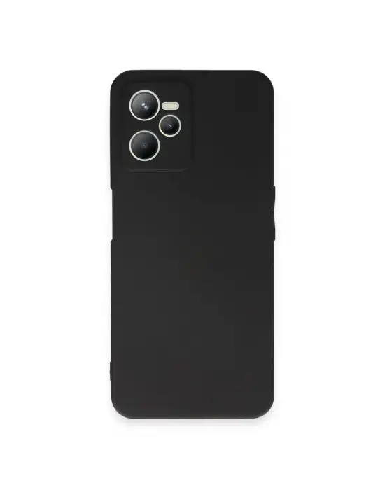 Realme C35 Kılıf First Silikon - Siyah