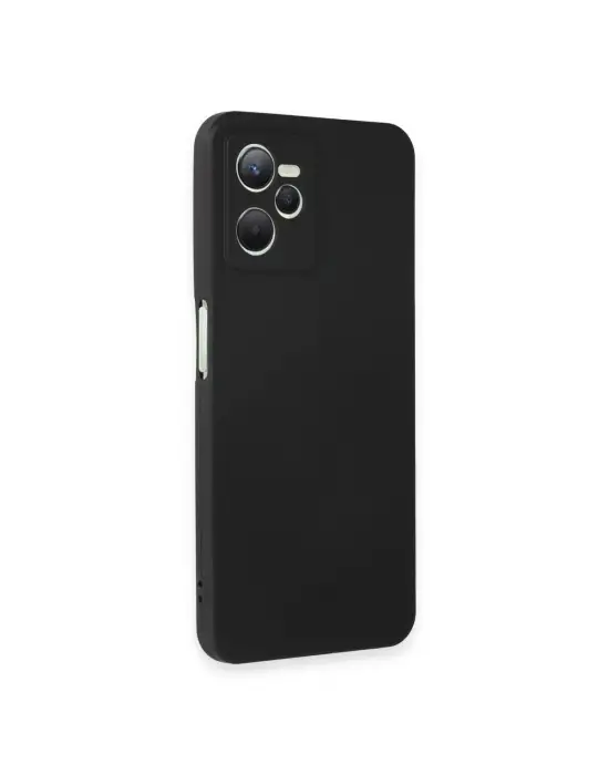 Realme C35 Kılıf First Silikon - Siyah