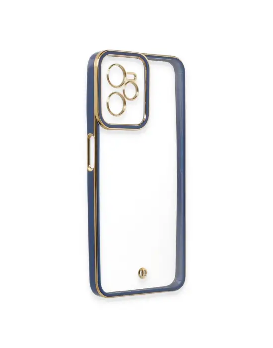 Realme C35 Kılıf Liva Lens Silikon - Mavi