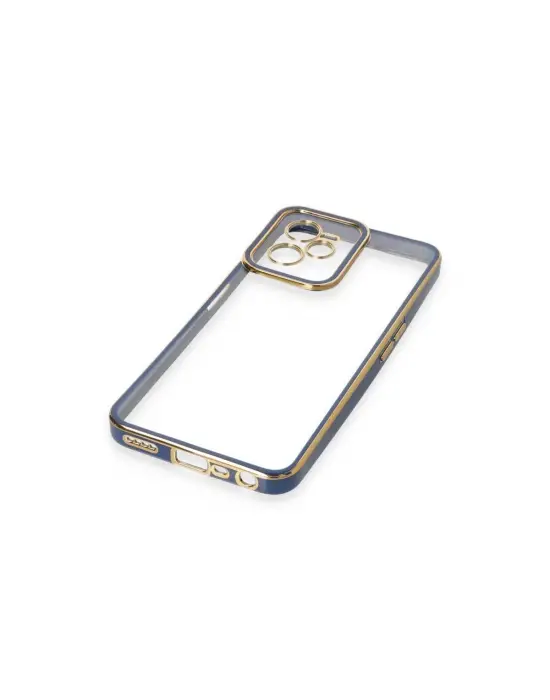 Realme C35 Kılıf Liva Lens Silikon - Mavi