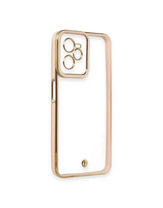 Realme C35 Kılıf Liva Lens Silikon - Pudra