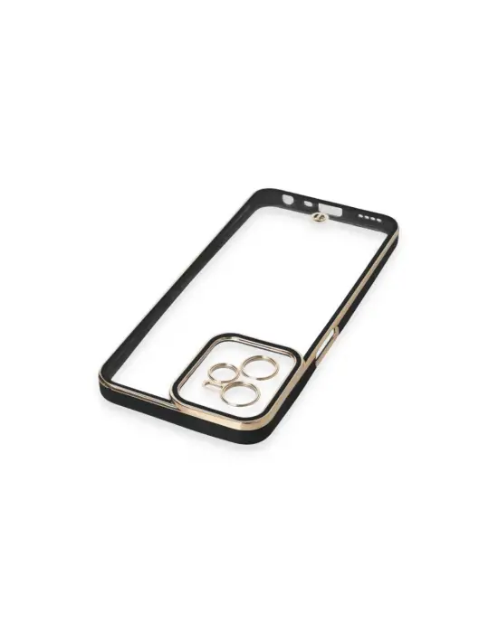 Realme C35 Kılıf Liva Lens Silikon - Siyah