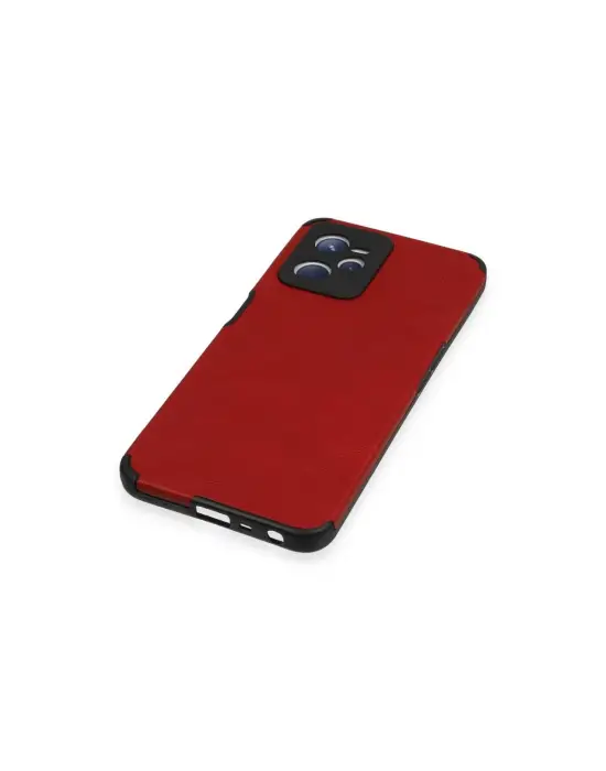 Realme C35 Kılıf Loop Deri Silikon - Kırmızı