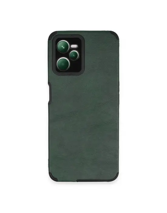 Realme C35 Kılıf Loop Deri Silikon - Yeşil