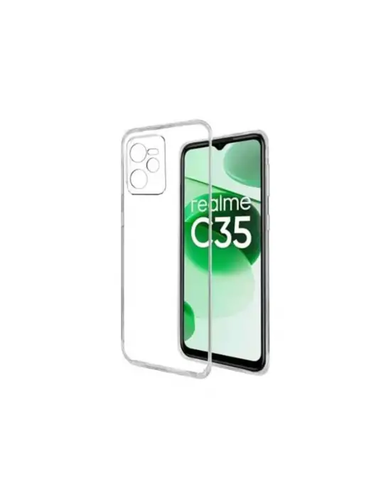 Realme C35 Kılıf Lüx Şeffaf Silikon
