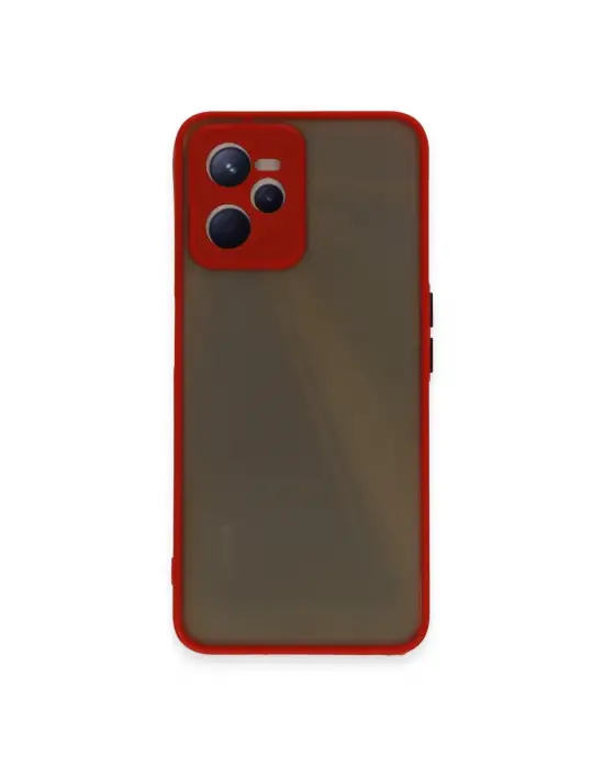 Realme C35 Kılıf Montreal Silikon Kapak - Kırmızı