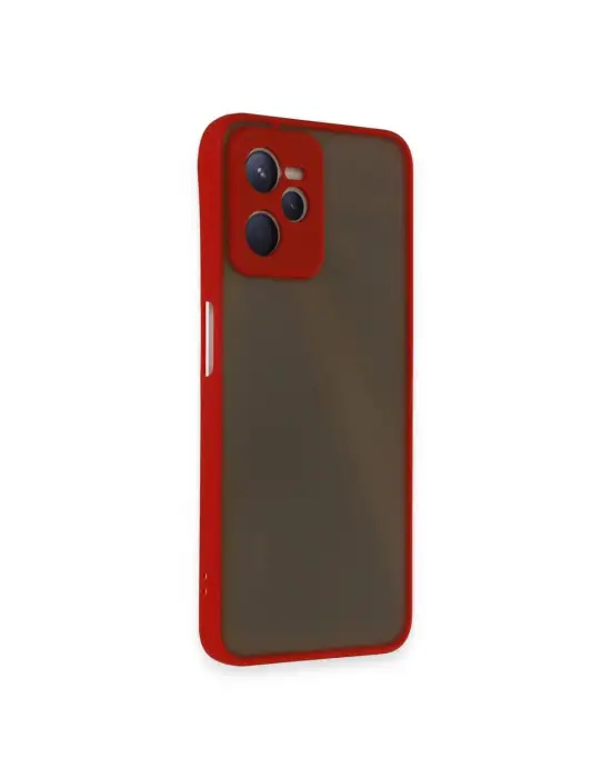 Realme C35 Kılıf Montreal Silikon Kapak - Kırmızı
