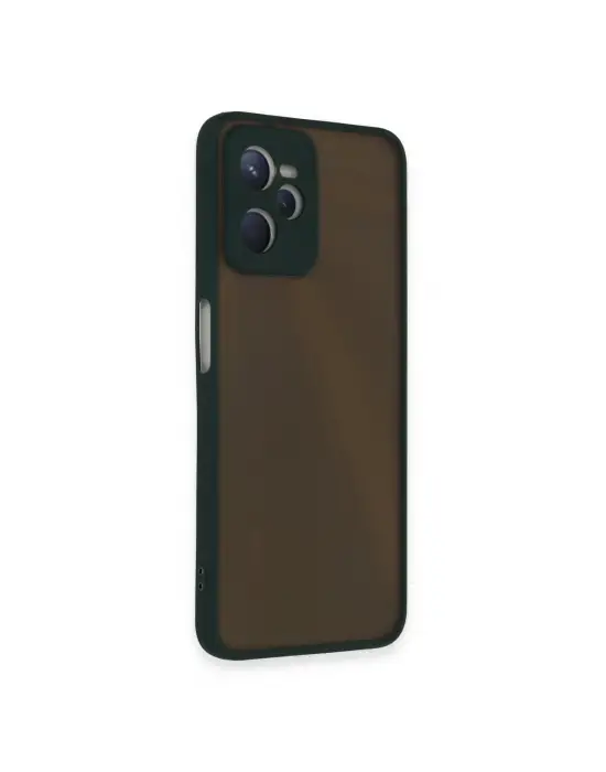 Realme C35 Kılıf Montreal Silikon Kapak - Yeşil