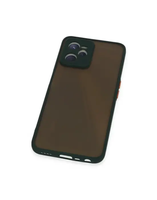 Realme C35 Kılıf Montreal Silikon Kapak - Yeşil