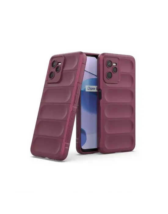Realme C35 Kılıf Optimum Silikon - Bordo