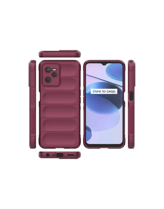 Realme C35 Kılıf Optimum Silikon - Bordo