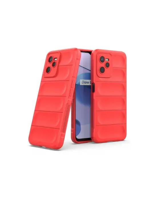 Realme C35 Kılıf Optimum Silikon - Kırmızı