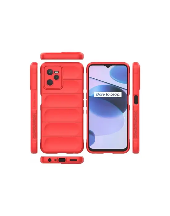Realme C35 Kılıf Optimum Silikon - Kırmızı