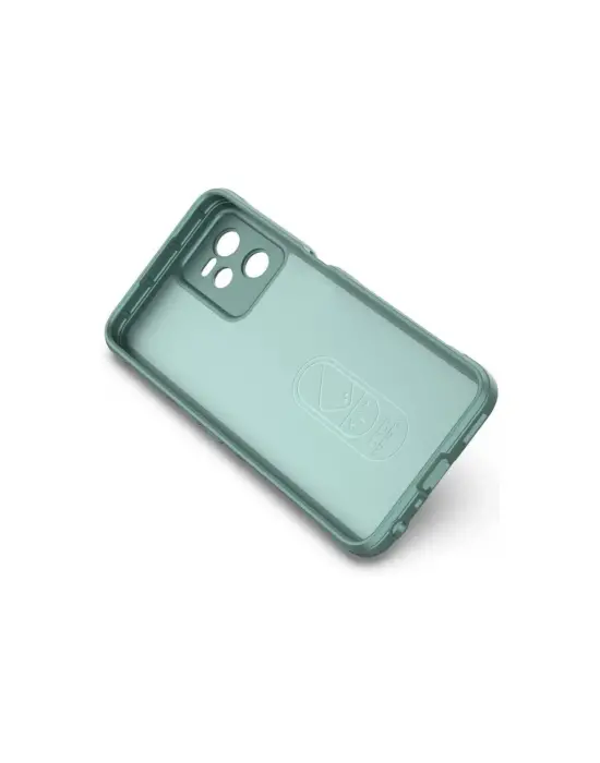 Realme C35 Kılıf Optimum Silikon - Koyu Yeşil