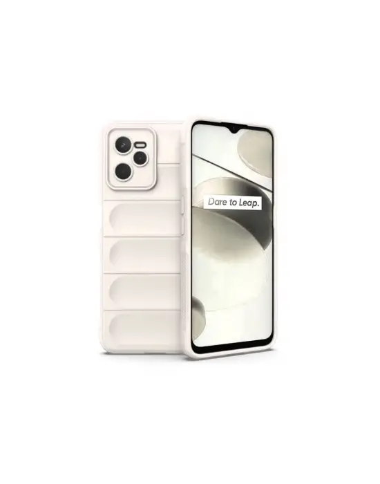 Realme C35 Kılıf Optimum Silikon - Krem