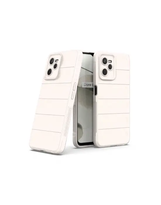 Realme C35 Kılıf Optimum Silikon - Krem