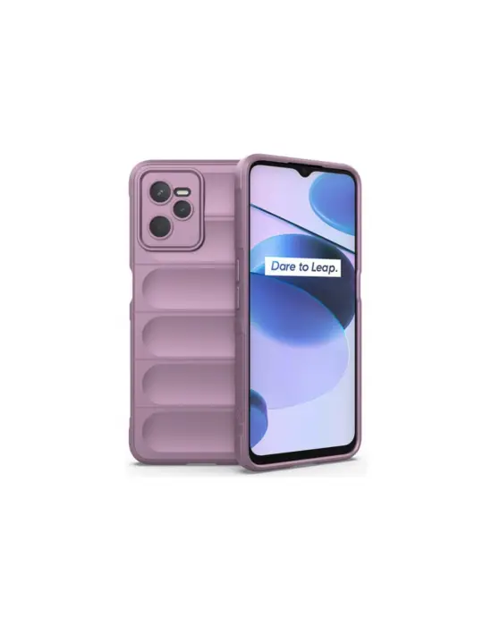 Realme C35 Kılıf Optimum Silikon - Mor