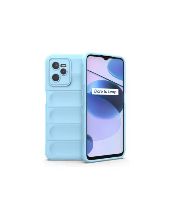 Realme C35 Kılıf Optimum Silikon - Sky Blue