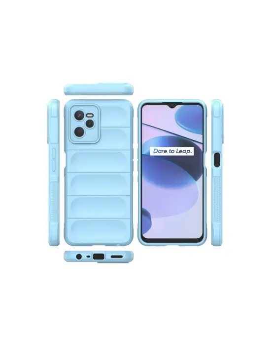 Realme C35 Kılıf Optimum Silikon - Sky Blue
