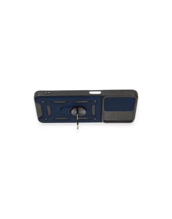 Realme C35 Kılıf Pars Lens Yüzüklü Silikon - Lacivert