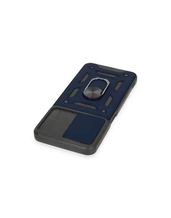 Realme C35 Kılıf Pars Lens Yüzüklü Silikon - Lacivert