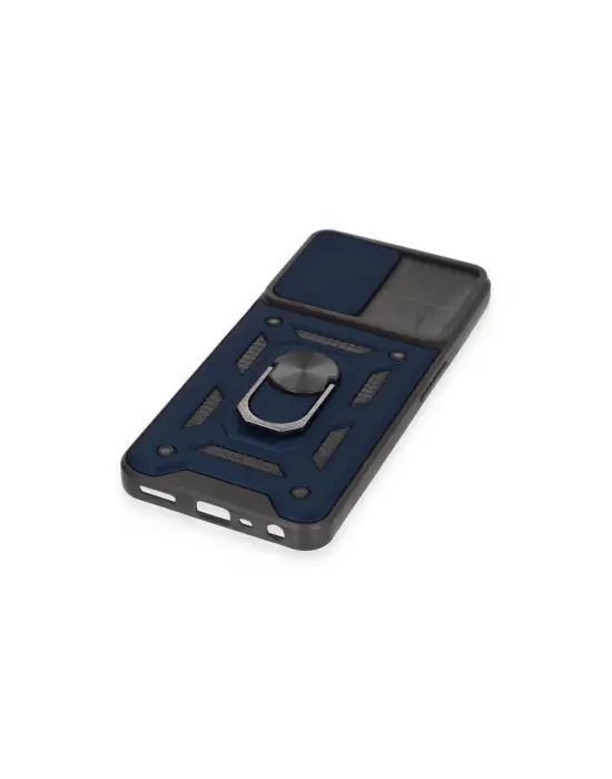 Realme C35 Kılıf Pars Lens Yüzüklü Silikon - Lacivert