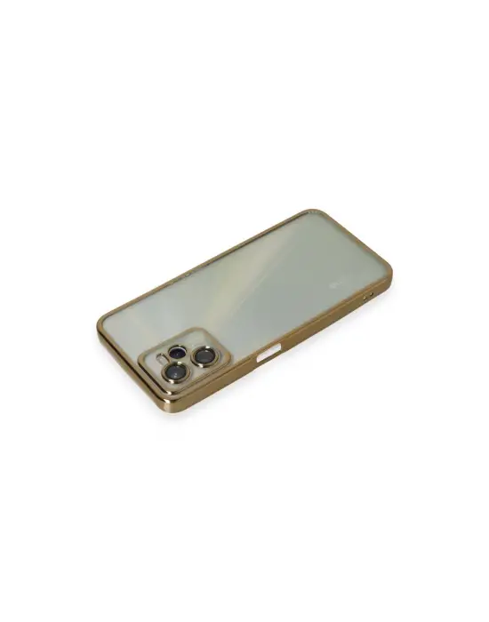 Realme C35 Kılıf Razer Lensli Silikon - Gold