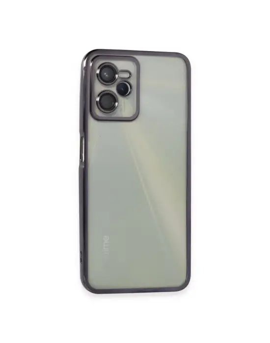 Realme C35 Kılıf Razer Lensli Silikon - Mor