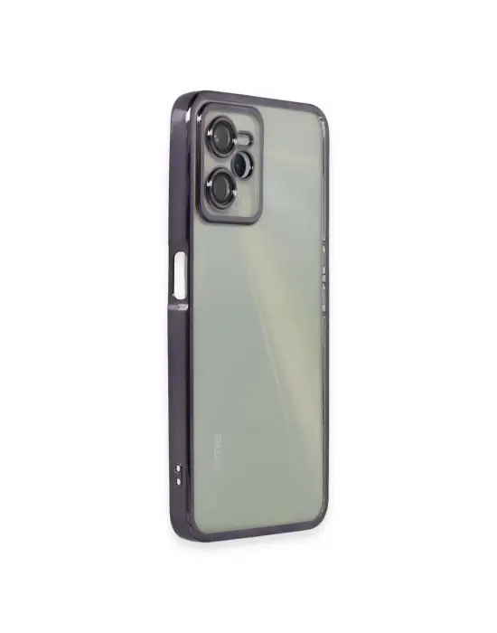 Realme C35 Kılıf Razer Lensli Silikon - Mor
