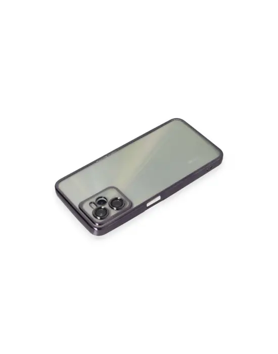 Realme C35 Kılıf Razer Lensli Silikon - Mor