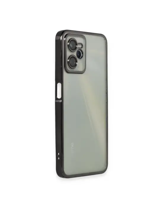 Realme C35 Kılıf Razer Lensli Silikon - Siyah