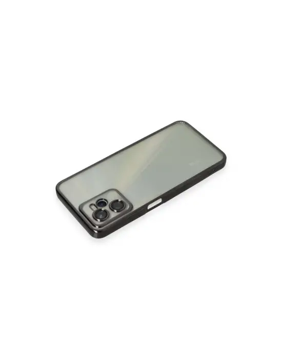 Realme C35 Kılıf Razer Lensli Silikon - Siyah
