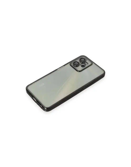 Realme C35 Kılıf Razer Lensli Silikon - Siyah