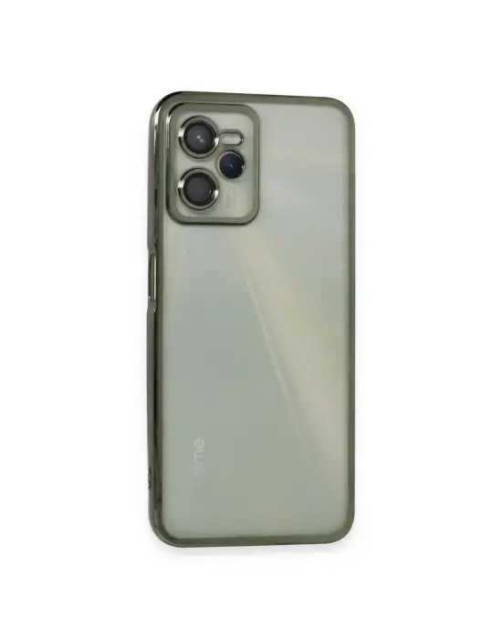 Realme C35 Kılıf Razer Lensli Silikon - Yeşil