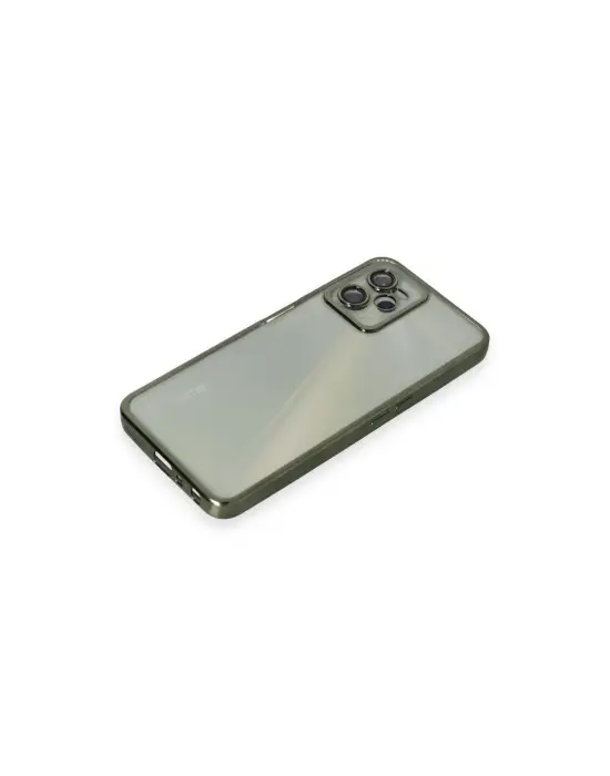 Realme C35 Kılıf Razer Lensli Silikon - Yeşil