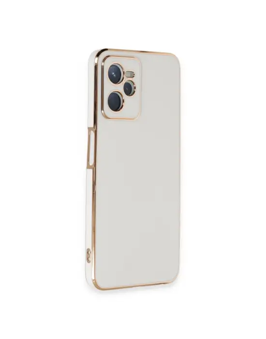 Realme C35 Kılıf Volet Silikon - Beyaz