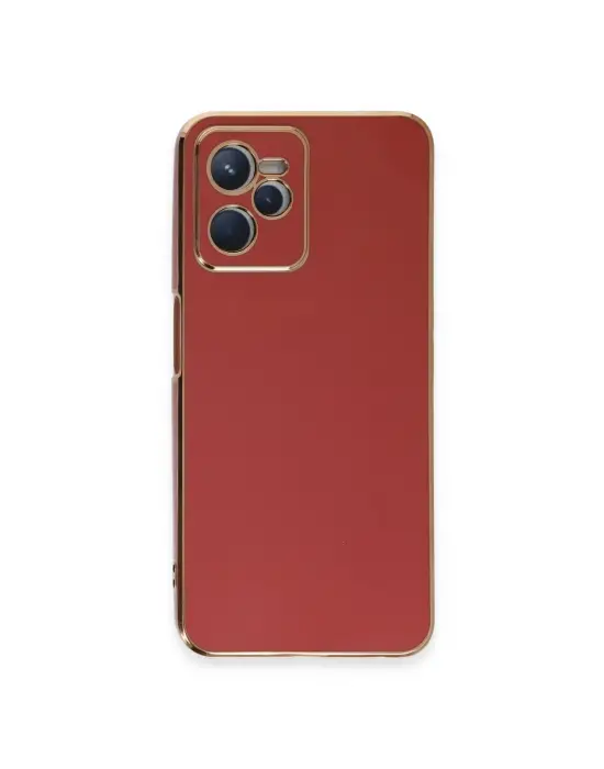 Realme C35 Kılıf Volet Silikon - Kırmızı