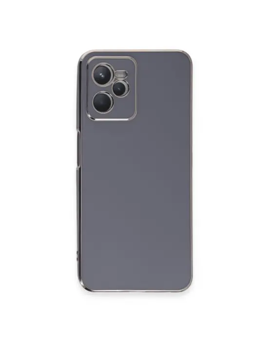 Realme C35 Kılıf Volet Silikon - Mavi