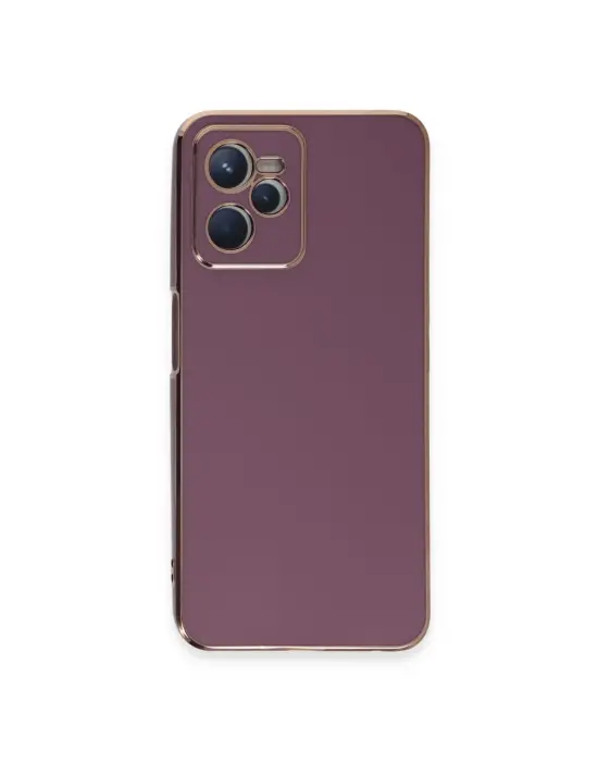 Realme C35 Kılıf Volet Silikon - Mor