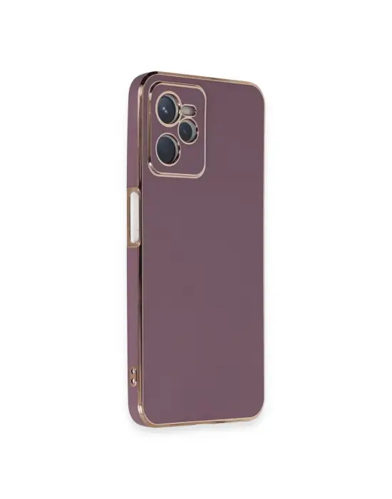 Realme C35 Kılıf Volet Silikon - Mor