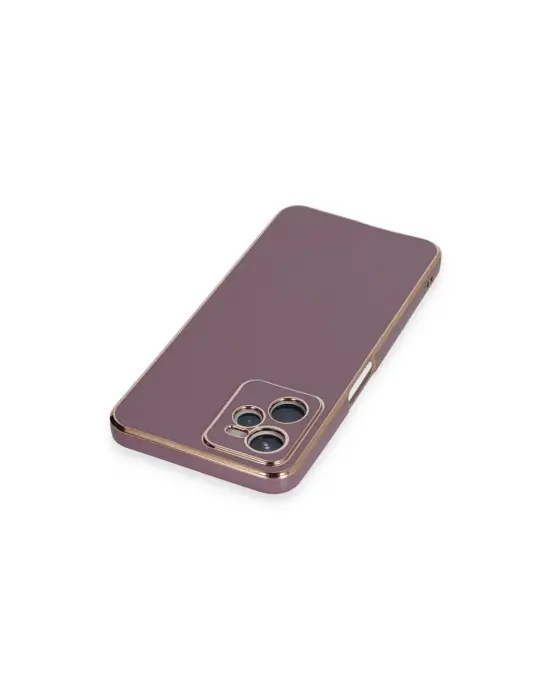 Realme C35 Kılıf Volet Silikon - Mor