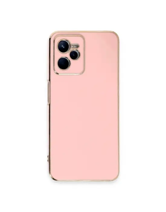 Realme C35 Kılıf Volet Silikon - Pembe