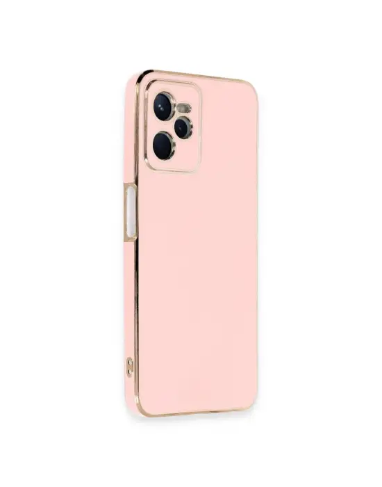 Realme C35 Kılıf Volet Silikon - Pembe