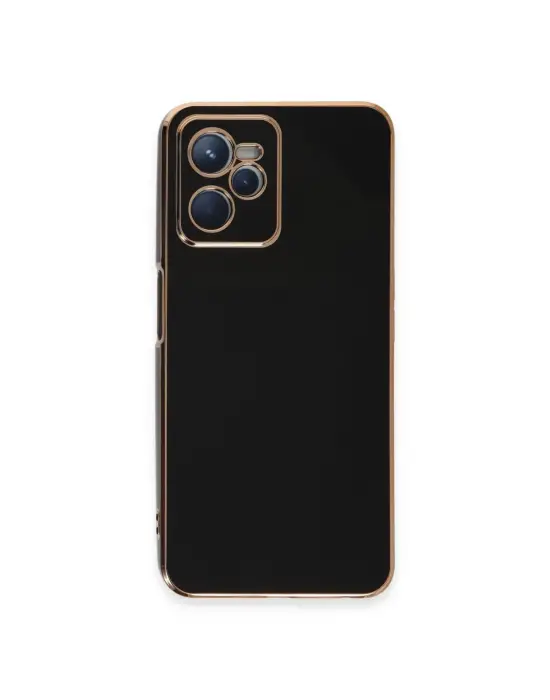 Realme C35 Kılıf Volet Silikon - Siyah