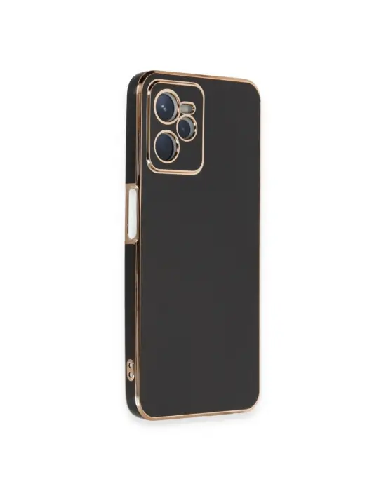 Realme C35 Kılıf Volet Silikon - Siyah