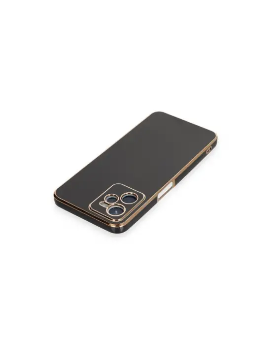 Realme C35 Kılıf Volet Silikon - Siyah
